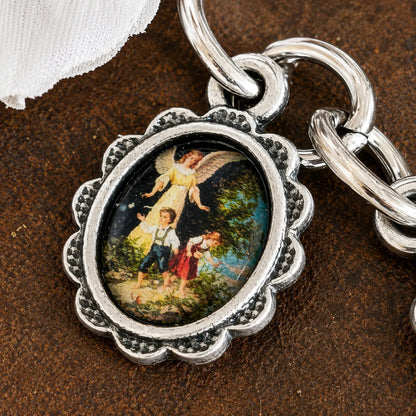 Angel Keyring with Guardian Angel Charm