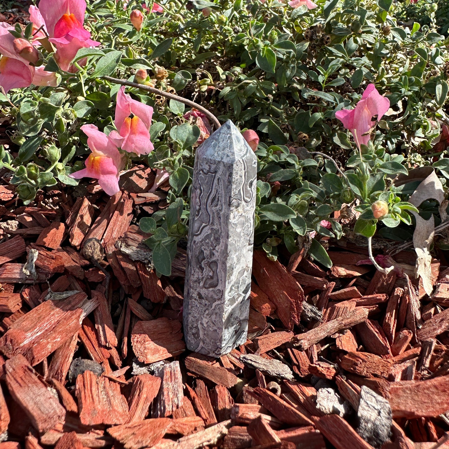 Picasso Stone Tower crystal for grounding creativity emotional healing manifestation and spiritual décor