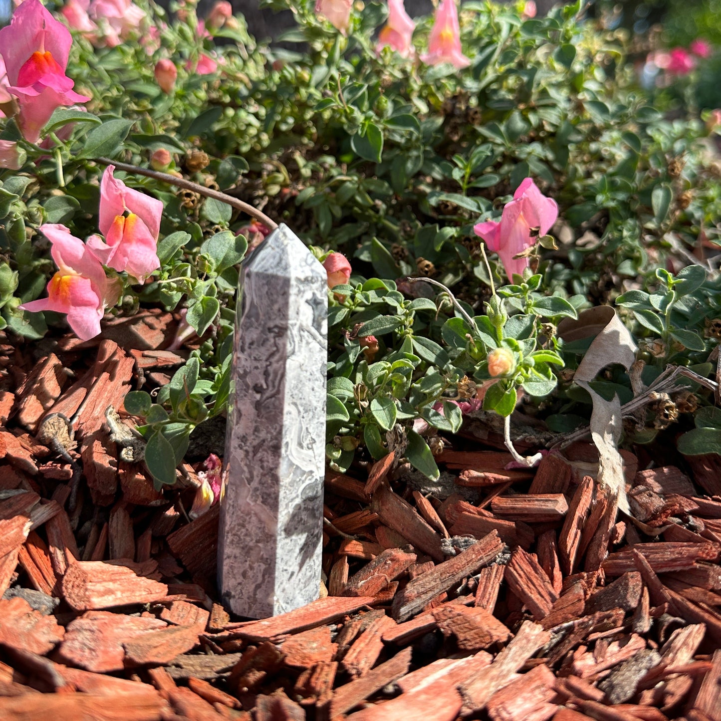 Picasso Stone Tower crystal for grounding creativity emotional healing manifestation and spiritual décor