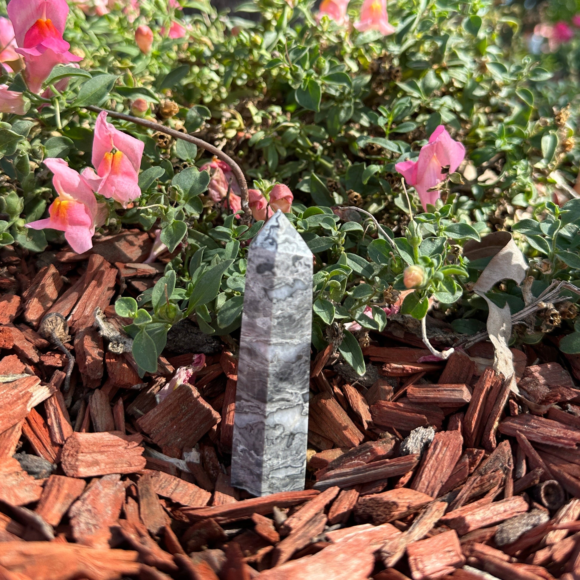 Picasso Stone Tower crystal for grounding creativity emotional healing manifestation and spiritual décor